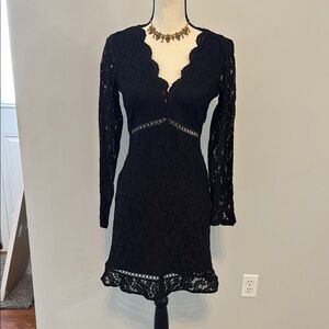 Elegant Express Black Lace Dress.  Size Small. New without tags